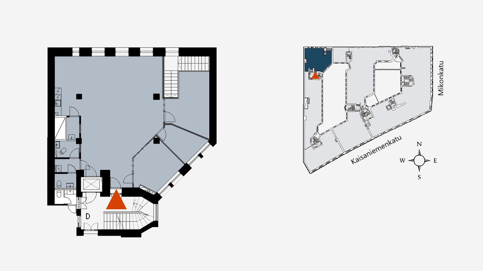 Toimitilan pohjakuva osoitteessa Kaisaniemenkatu 1, Helsinki (ydinkeskusta)