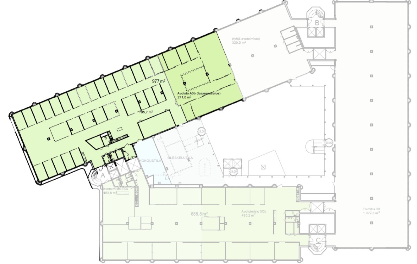 Toimitilan pohjakuva osoitteessa Valimotie 21, Helsinki (Pitäjänmäki)