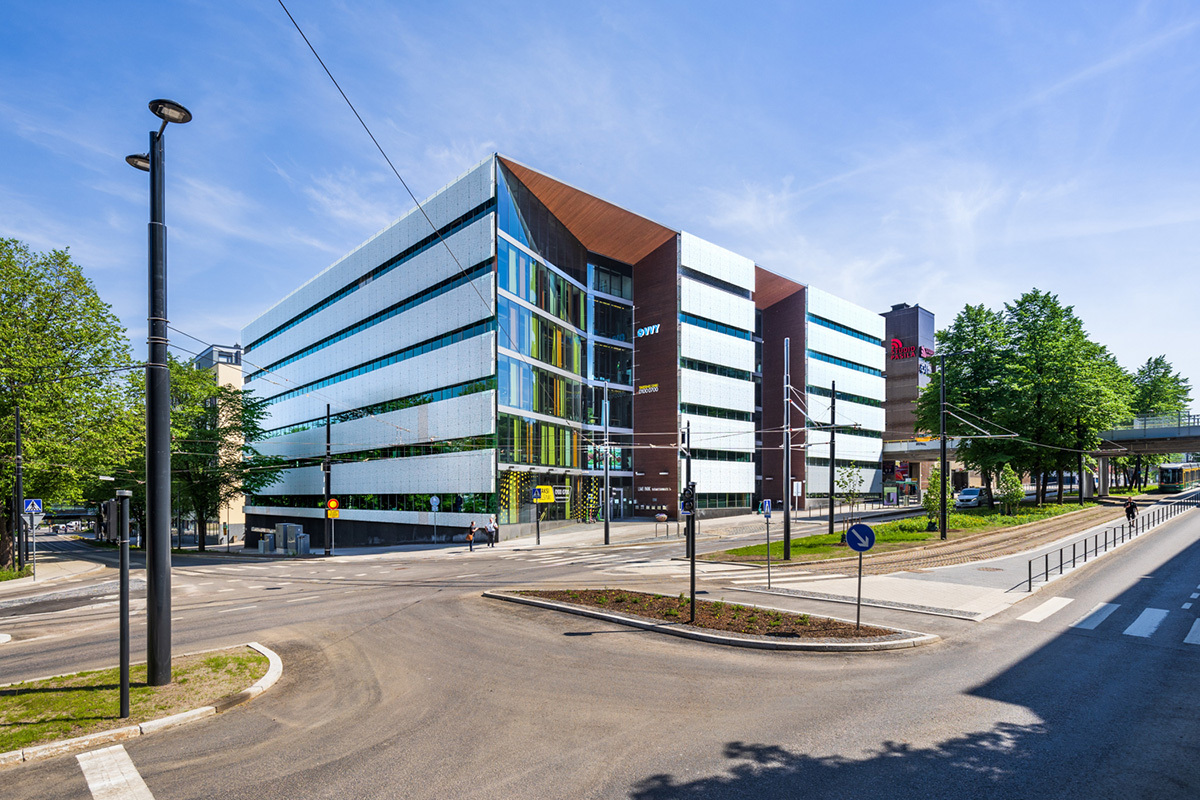 Kuva toimitilan julkisivusta osoitteessa  Ratamestarinkatu 7 a, Helsinki (Pasila)