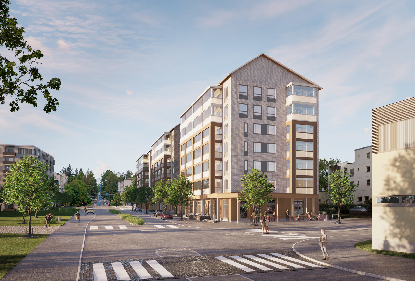 Kuva toimitilan julkisivusta osoitteessa  Valtuustonkatu 12, Järvenpää ( Pöytäalho)