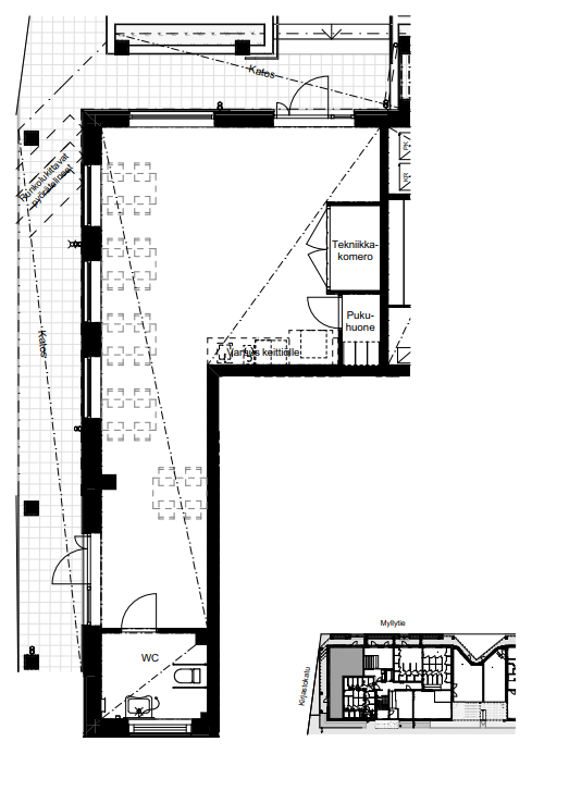 Toimitilan pohjakuva osoitteessa Valtuustonkatu 12, Järvenpää ( Pöytäalho)