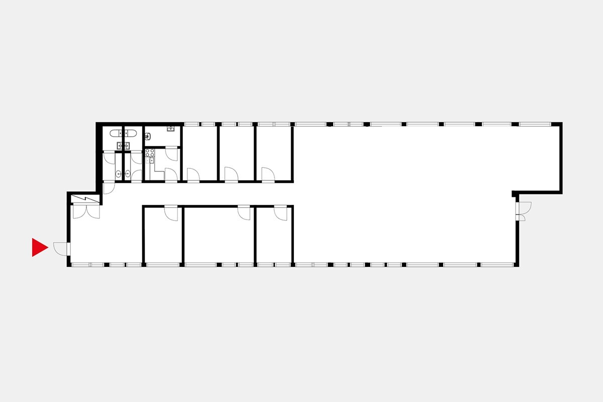 Toimitilan pohjakuva osoitteessa Malminkaari 23 A, Helsinki (Malmi)