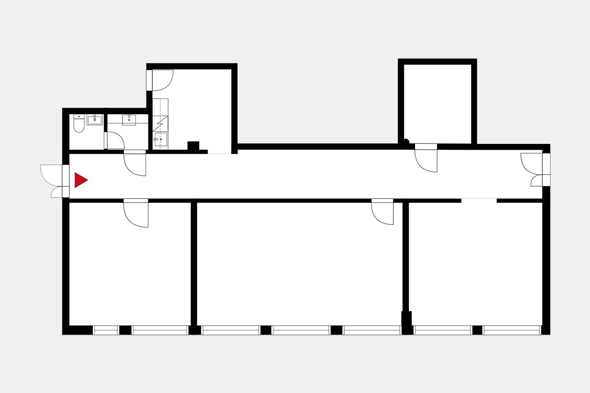 Toimitilan pohjakuva osoitteessa Malminkaari 23 A, Helsinki (Malmi)