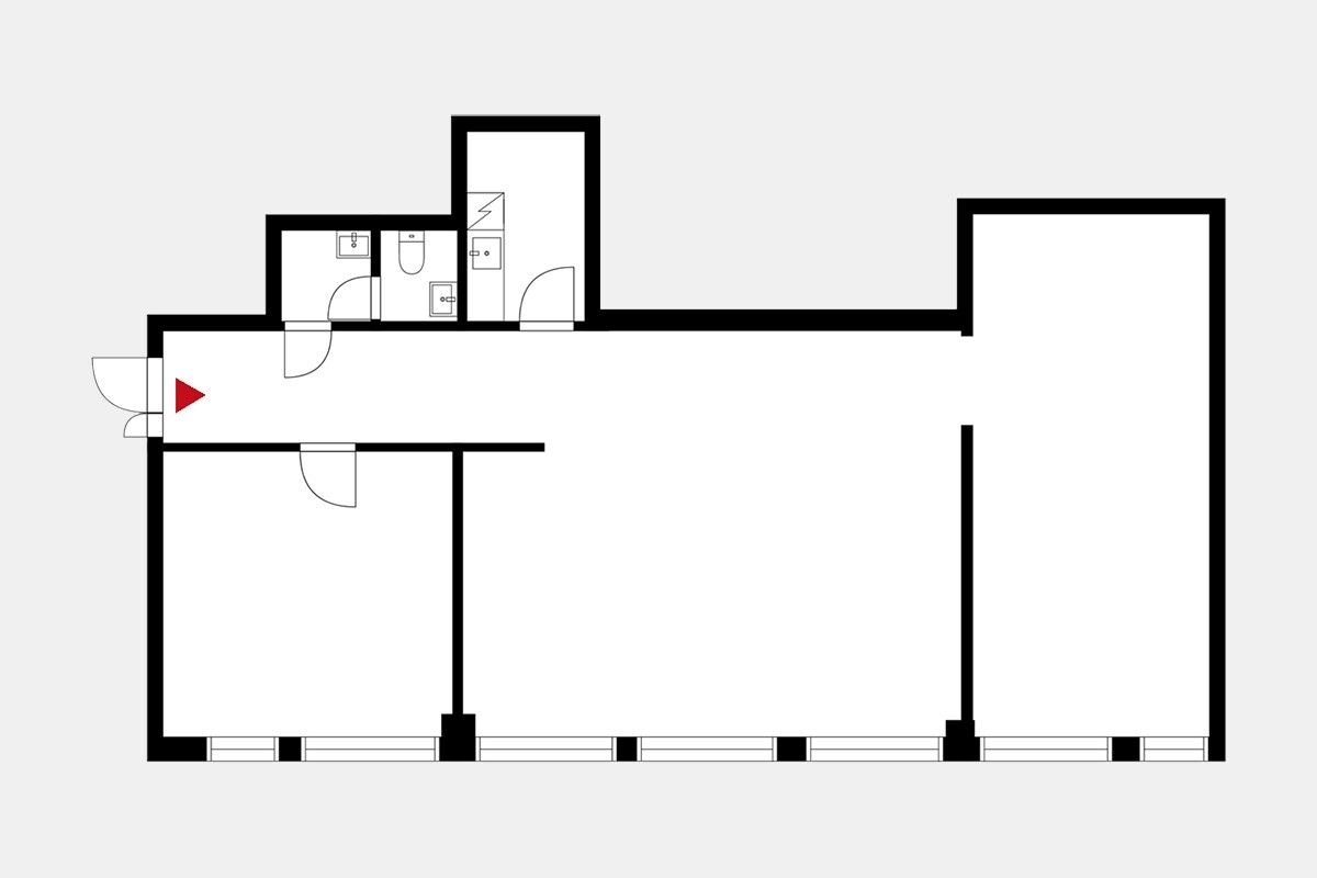 Toimitilan pohjakuva osoitteessa Malminkaari 23 A, Helsinki (Malmi)