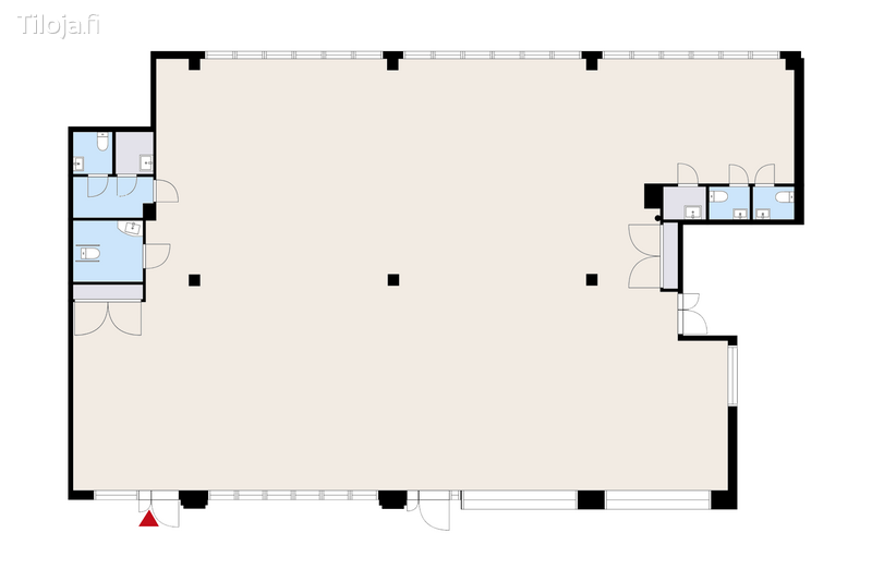 Toimitilan pohjakuva osoitteessa Kaupintie 5, Helsinki (Lassila)
