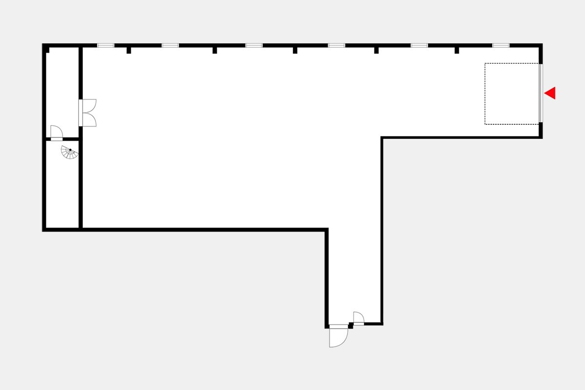 Toimitilan pohjakuva osoitteessa Hyttitie 4b , Helsinki (Tattariharju)