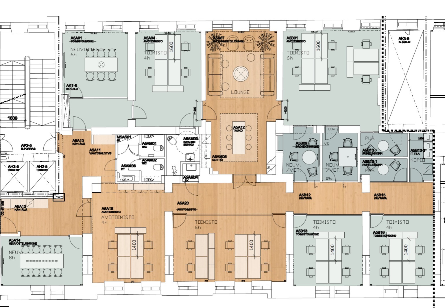 Toimitilan pohjakuva osoitteessa Aleksanterinkatu/Mikonkatu 46/4, Helsinki (Kluuvi)