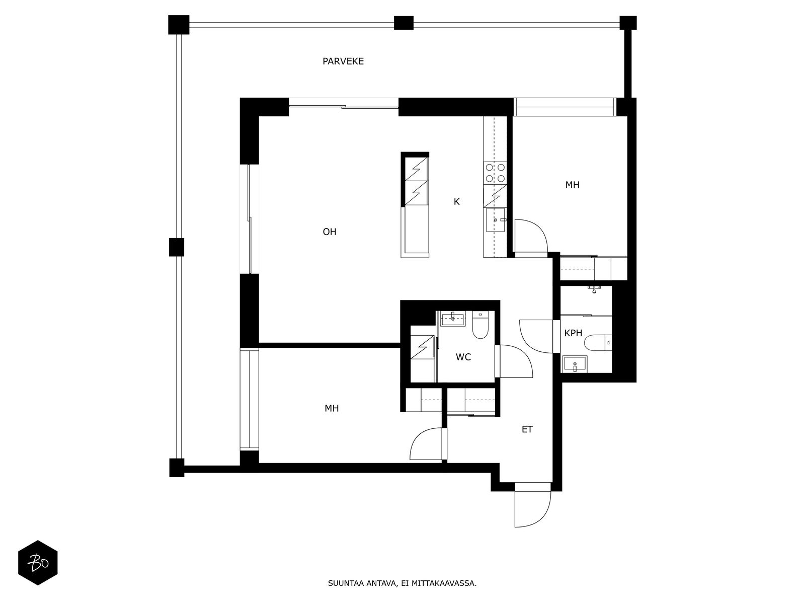 Flöitti Dianan kuja 3 - kuva 2