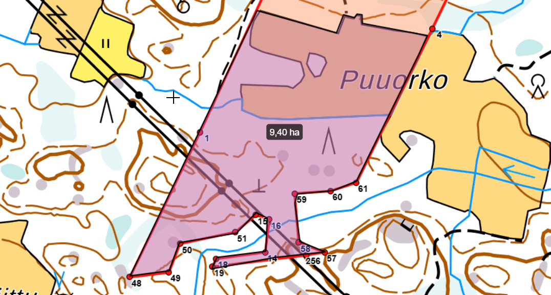 määräala, Puuorkonpolku, Kalanti