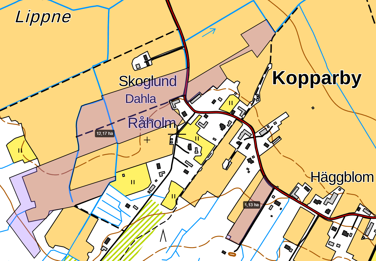 peltoalue, Kopparbyvägen, MALAX