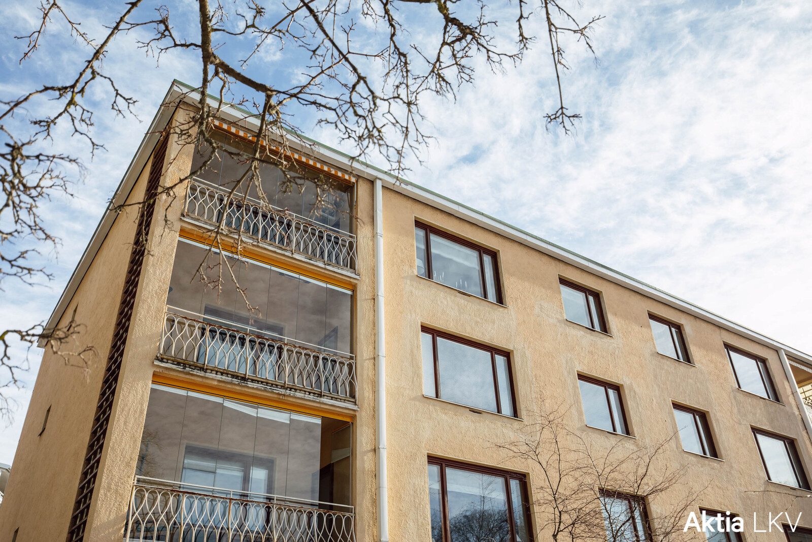 3/4 kerros, lasitettu parveke