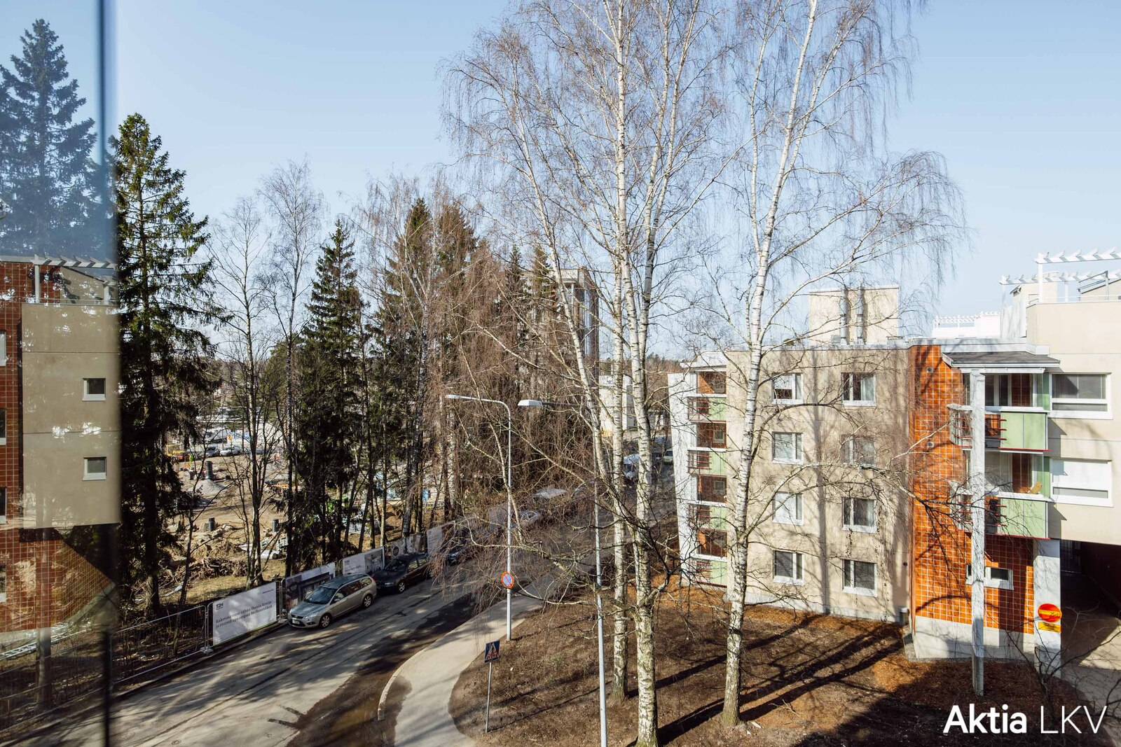 näkymä länteen parvekkeelta