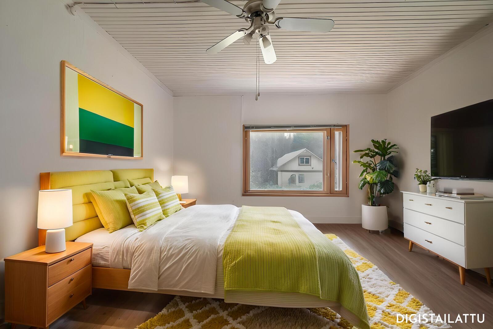 Digistailattu alakerran huone