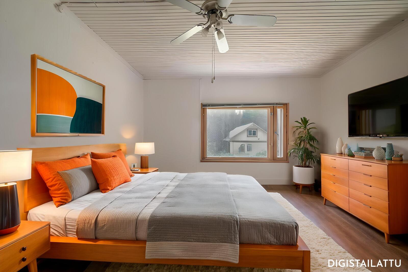 Digistailattu alakerran huone