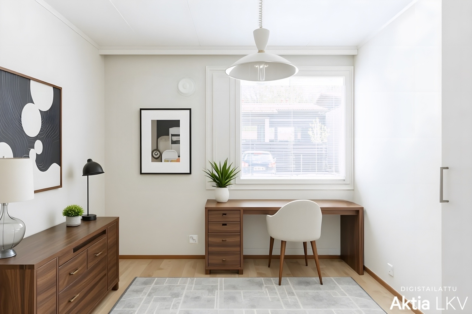 Työhuone/ toinen makuuhuone (Sisustusmalli)