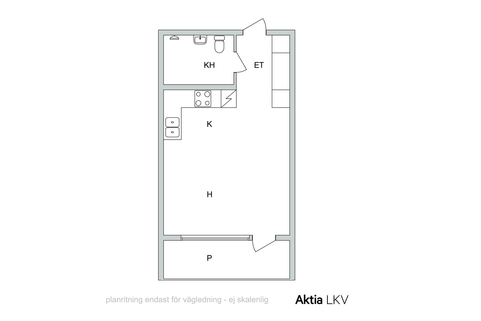 suuntaa-antava, ei mittakaavasssa