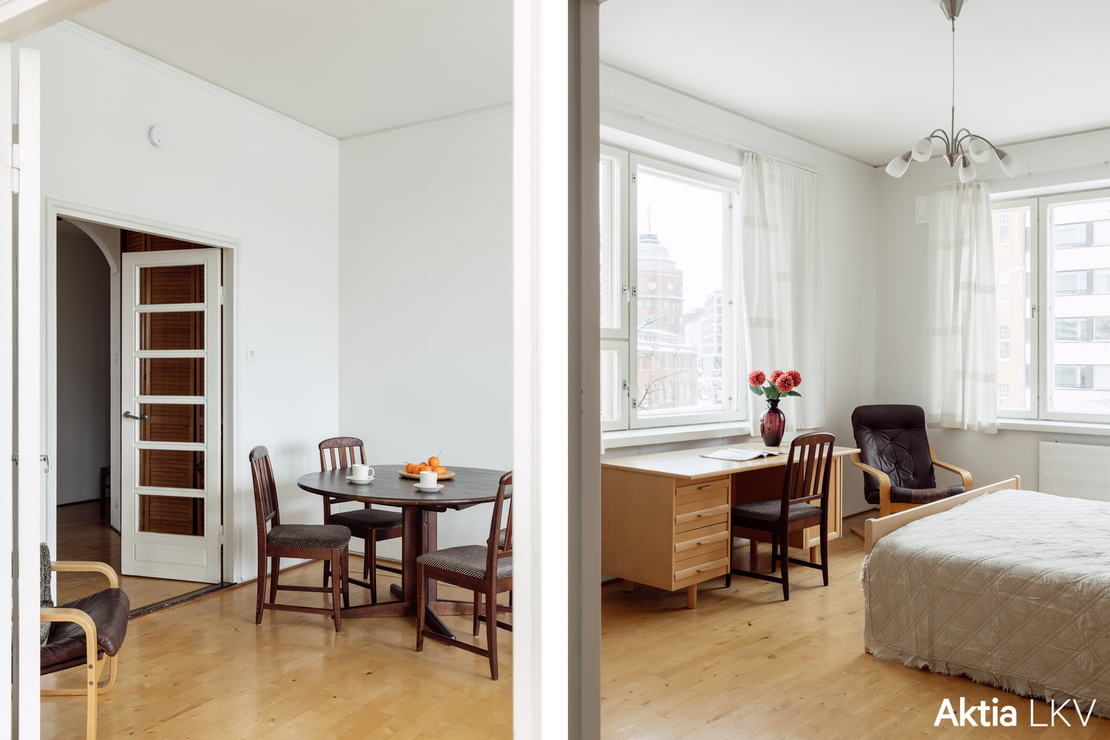 Huoneistossa pariovet