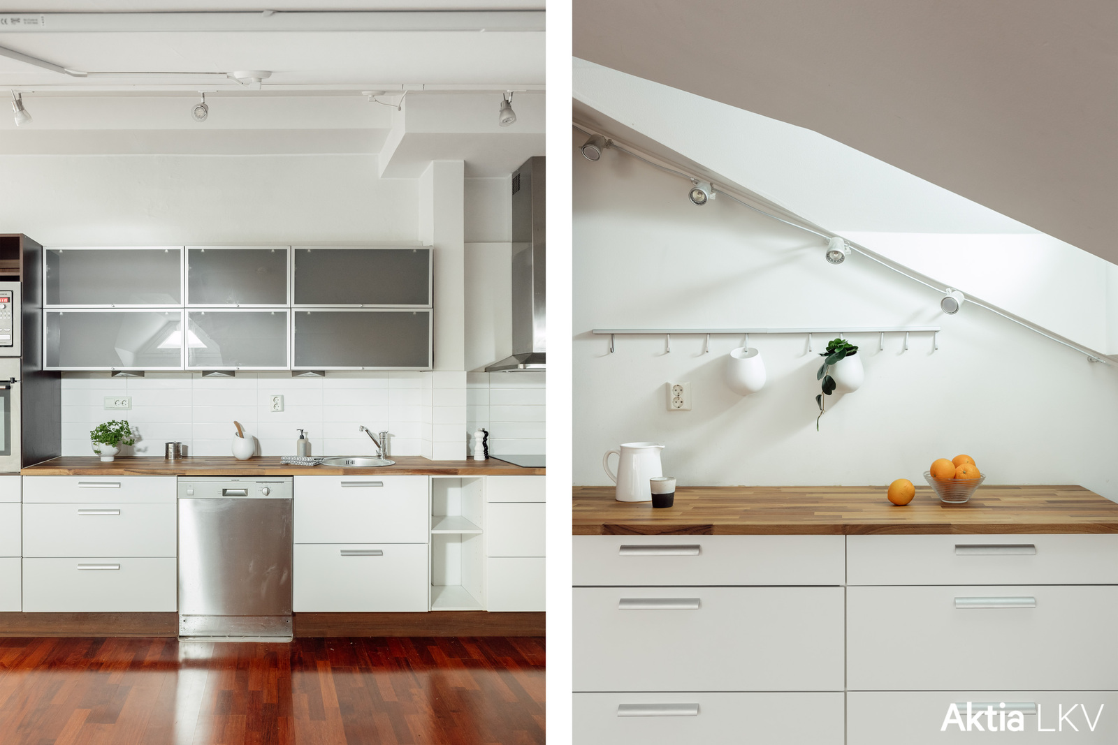 Avokeittiö - kaksi kuvaa