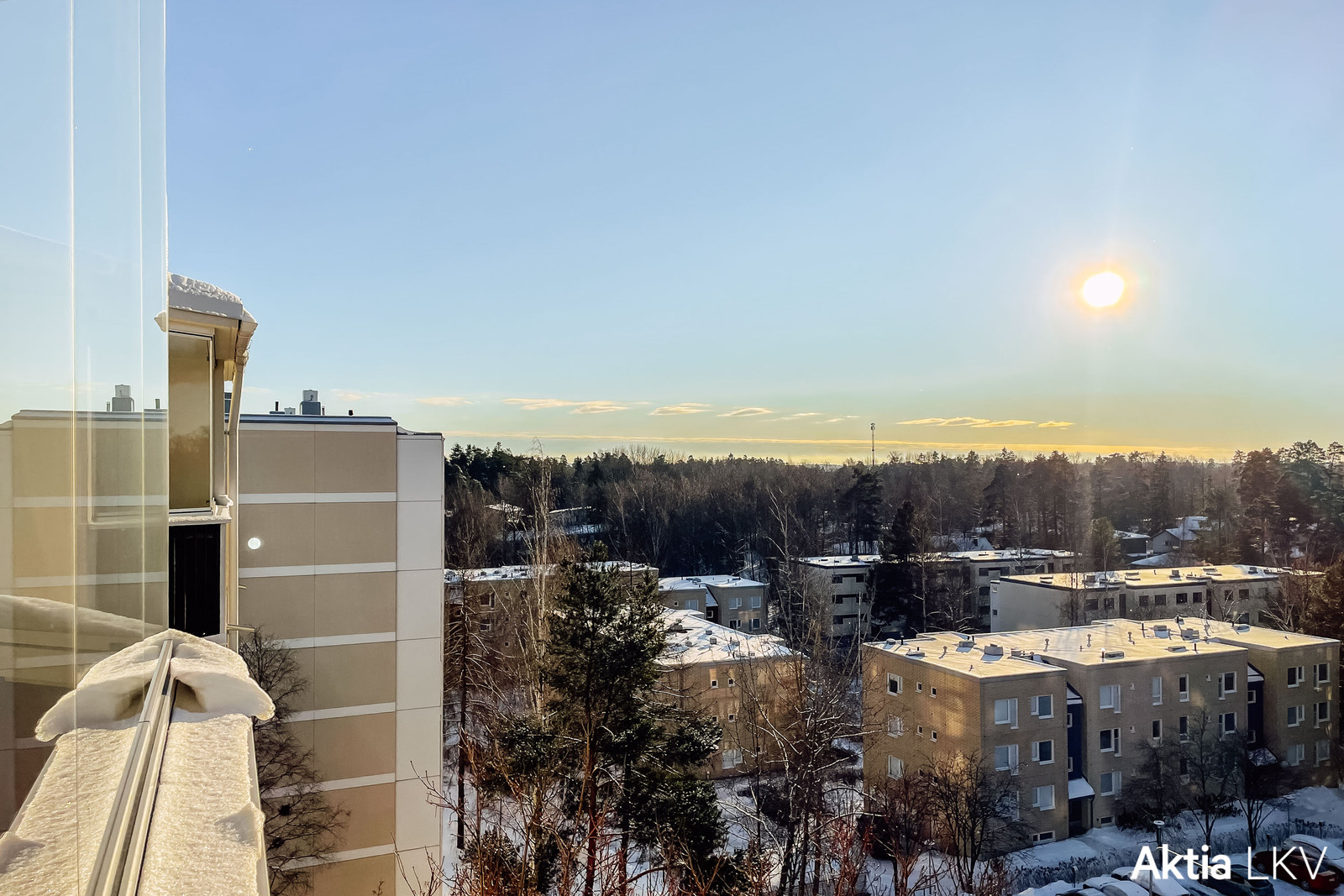 Maisema parvekkeelta