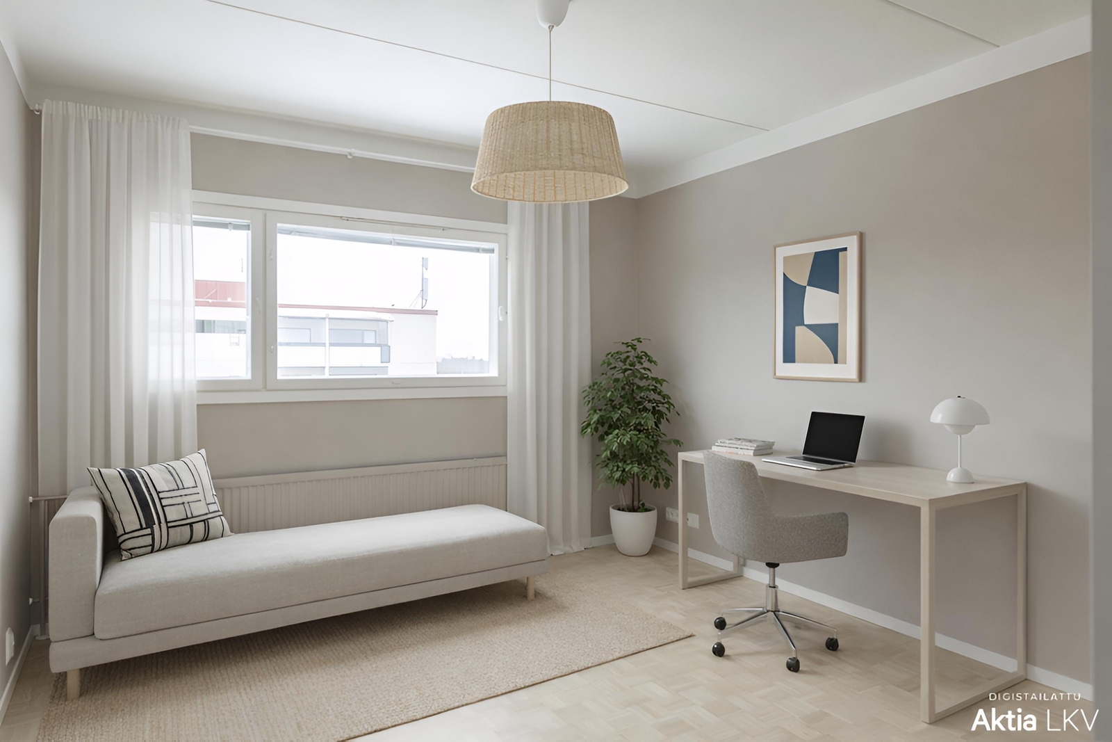 Mallisisustus toiseen makuuhuoneeseen...