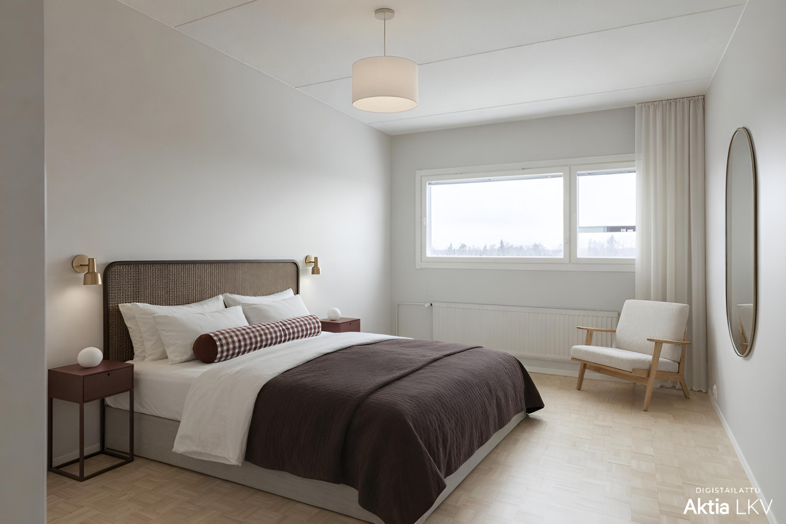 Mallisisustus makuuhuoneeseen