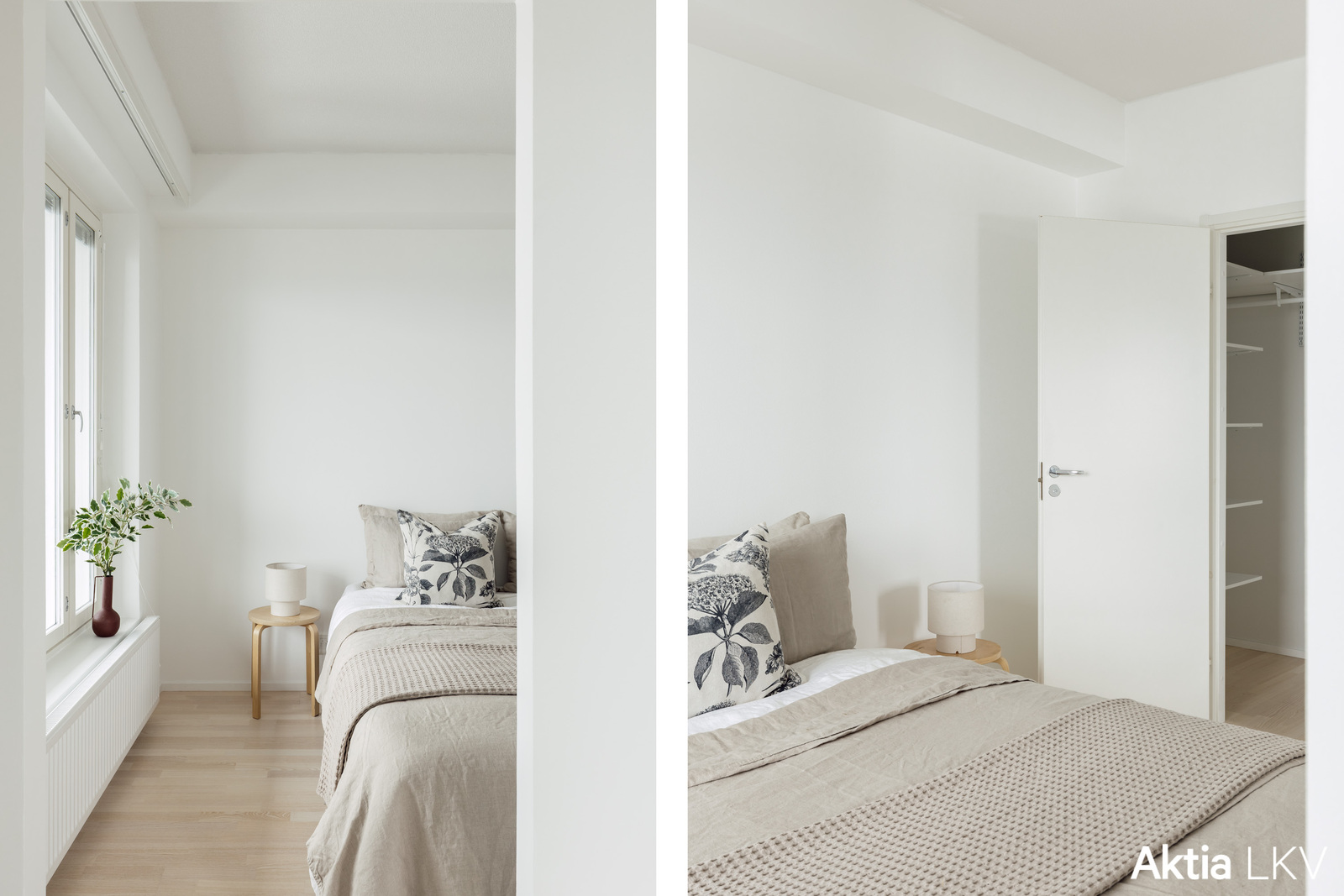 Myös vaatehuone löytyy