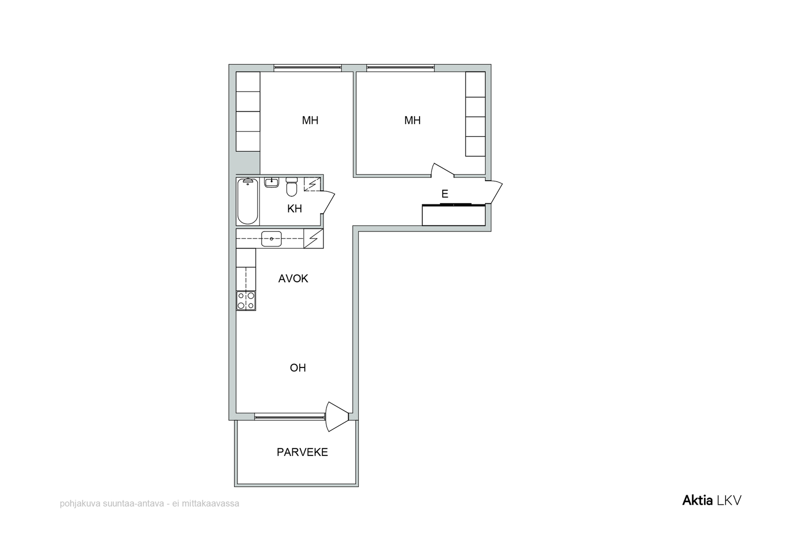 Vaihtoehtoinen pohja / keittiön siirto