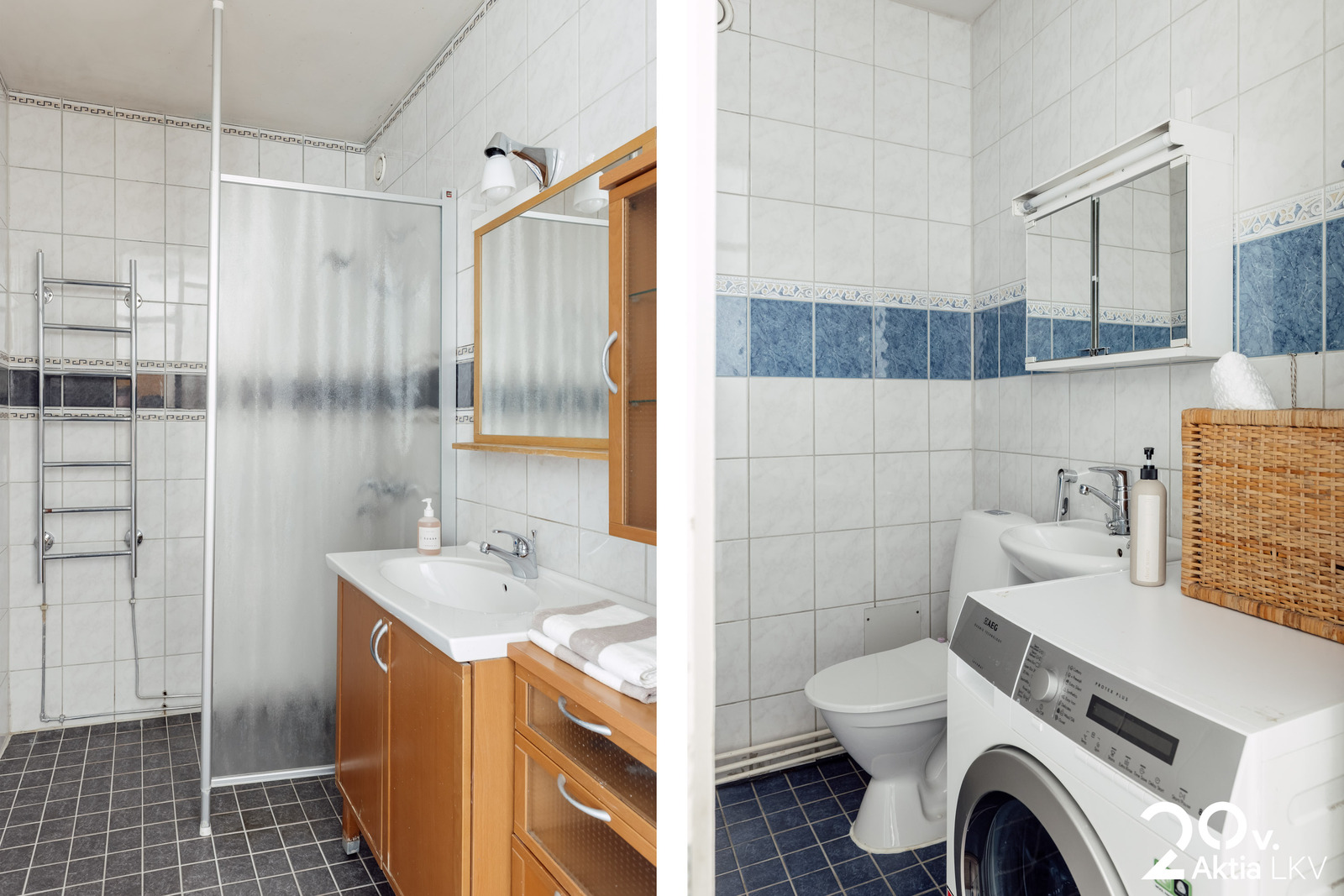 Kylpyhuone ja erillinen wc