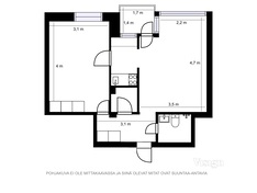 Vesakkotie 3, Helsinki (Maunula), Kuva 2, esikatselu, Pohjapiirros