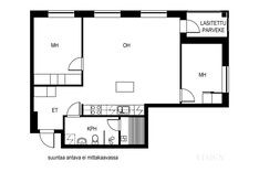 Taidemaalarinkatu 10, Helsinki (Kuninkaantammi), Kuva 2, esikatselu, Pohjapiirros