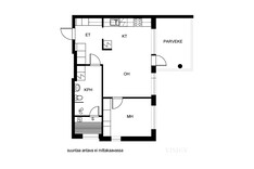 Rantapuistonkatu 6, Kuopio (Saaristokaupunki ), Kuva 2, esikatselu, Pohjapiirros