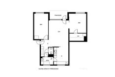 Vanamontie 4F, Vantaa (Simonkylä), Kuva 2, esikatselu, Pohjapiirros