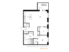 Itsenäisyydenkatu 3, Tampere (Keskusta), Kuva 5, esikatselu, Pohjapiirros