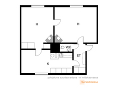 Kappelinkatu 7, Tampere (Rahola), Kuva 11, esikatselu, Pohjapiirros