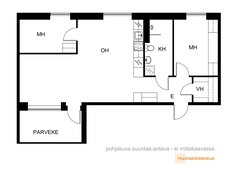 Männistönkatu 2, Tampere (Halkoniemi), Kuva 3, esikatselu, Pohjapiirros