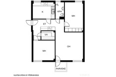 Käsämäntie 121b, Liperi (Keskusta), Kuva 19, esikatselu, Pohjapiirros