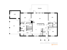 Kaukolantie 99, Tammela (Riihivalkama), Kuva 27, esikatselu, Pohjapiirros