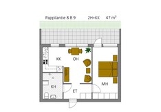 Pappilantie 8, Ilmajoki (Herrala), Kuva 13, esikatselu, Pohjapiirros