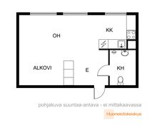 Kasarminkatu 5, Lohja (Keskusta), Kuva 11, esikatselu, Pohjapiirros