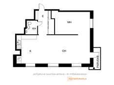 Koskitie 22, Oulu (Tuira), Kuva 3, esikatselu, Pohjapiirros