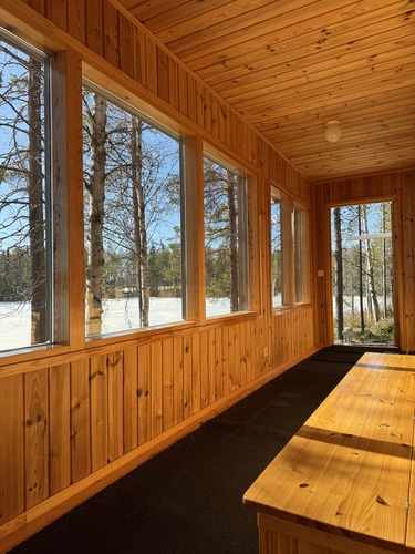 iso lasitettu terassi