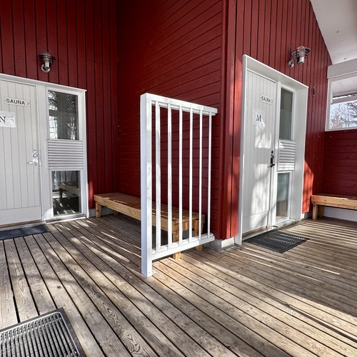 3. Pihasauna (miesten ja naisten puolet) 3. Pihasauna (miesten ja naisten puolet)