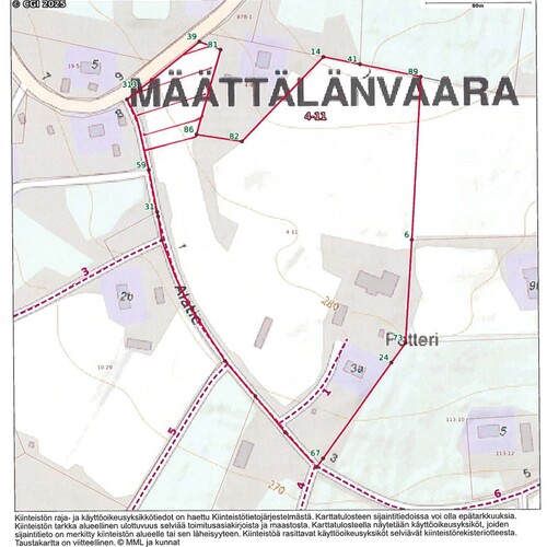 Omakotitalotontti, Alatie, Kuusamo, Määttälävaara, 3 500,00 m², 10 000,00 €