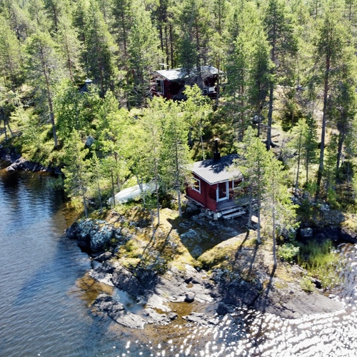 Mökki tai huvila, Kuntijärventie 15, Kuusamo, Kuntijärvi, Tupa + makuualkovi + keittiö. Erillinen rantasauna, 24,44 m², 45 000 €