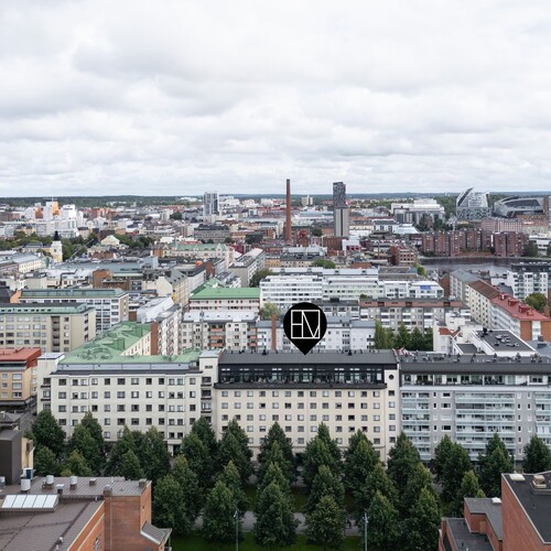 Upea sijainti Hämeenpuistossa!