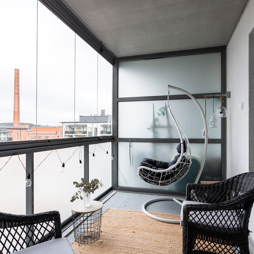 Lasitettu parveke lisää asuinmukavuutta