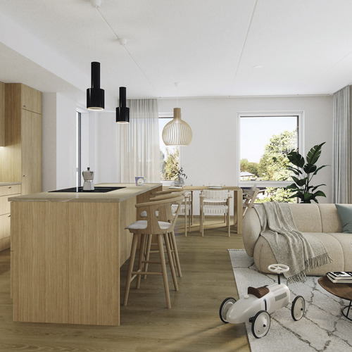 Kerrostalo, Messukylänkatu 27, Tampere, Messukylä, 3h, kt, s, lasitettu parveke, 72,50 m², 348 000 €