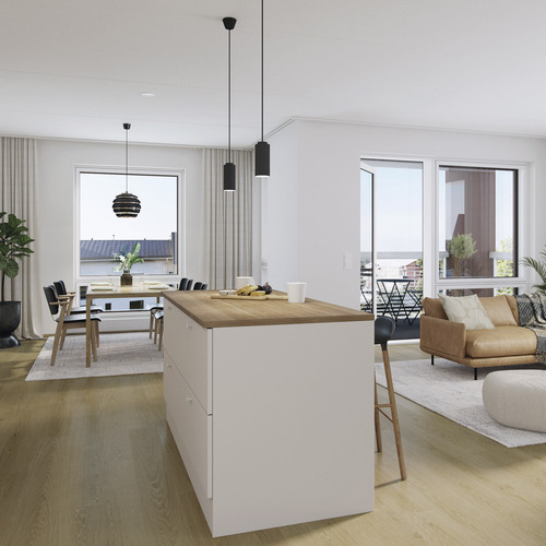 Kerrostalo, Messukylänkatu 27, Tampere, Messukylä, 2-3h, kt, lasitettu parveke, 57 m², 276 000 €