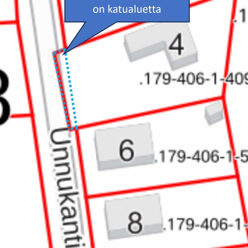 Kaupunki lohkoo pienen alueen katualueeksi