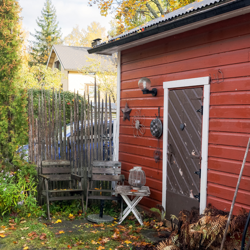 pihasauna / puuvarasto rakennus